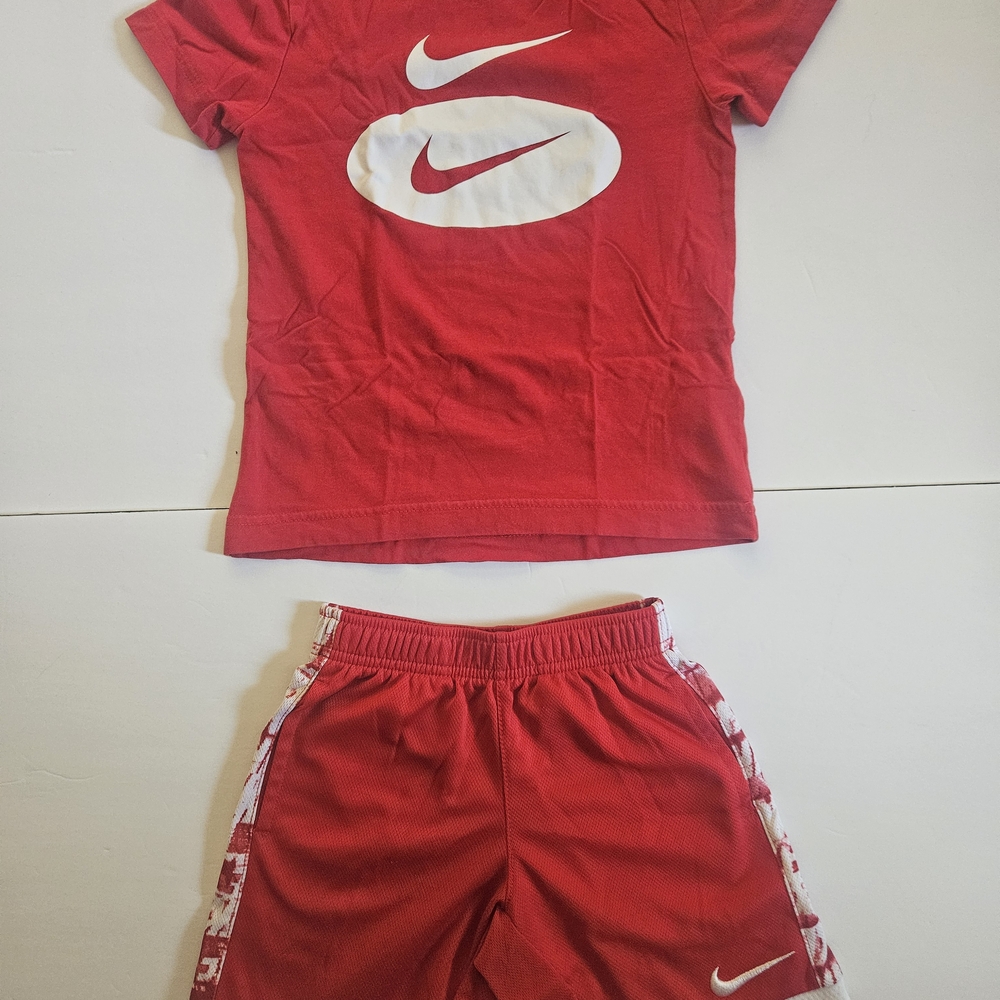 Nike Red T-Shirt and Shorts Set